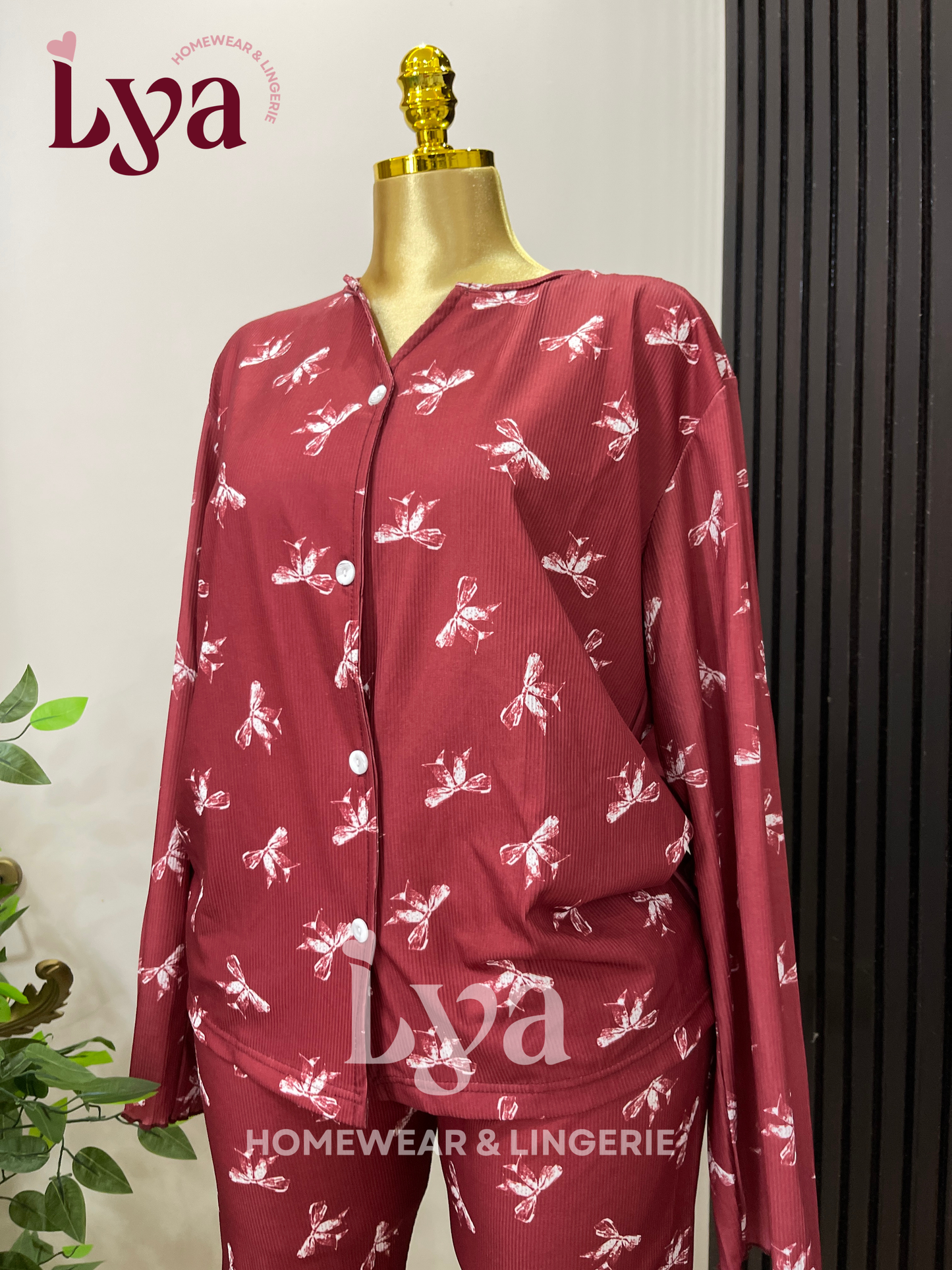 Burgundy pj