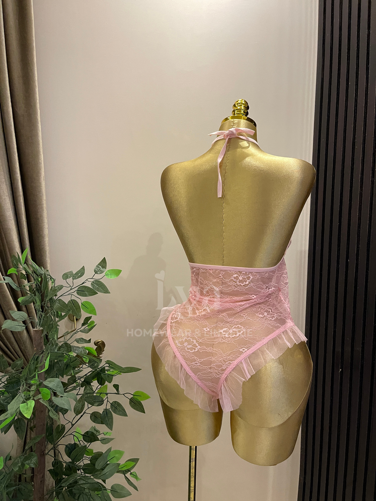 Rosé Lace Teddy