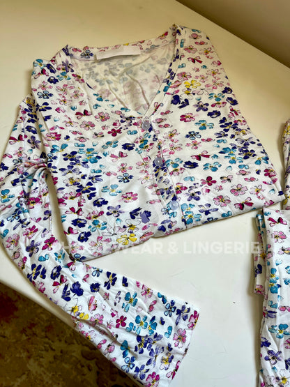 Flowers crop pajama