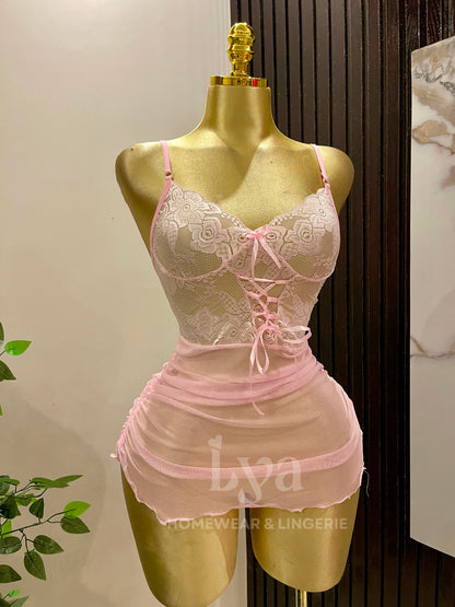 Rosé Lace Set