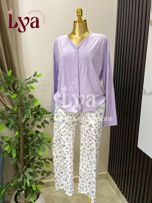 Flori purple pajama