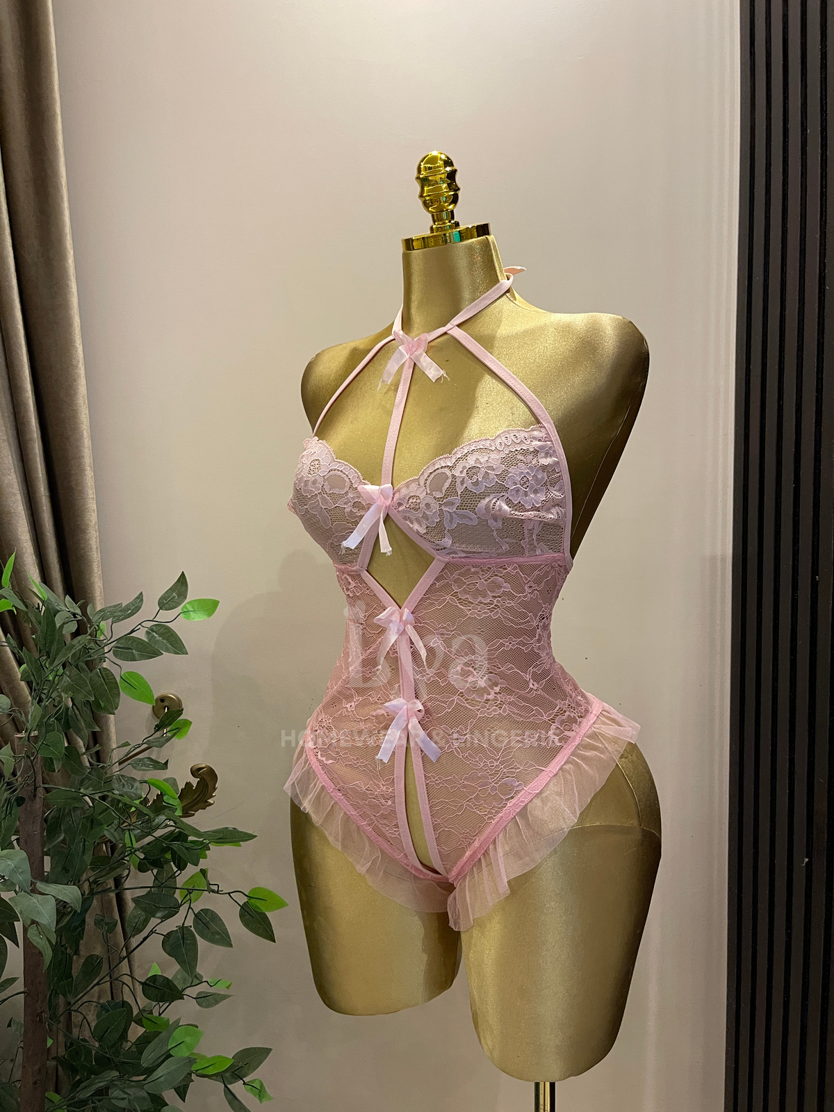 Rosé Lace Teddy