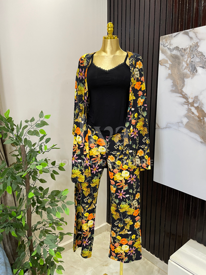 Flori 3- piece pijama set