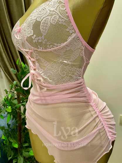 Rosé Lace Set