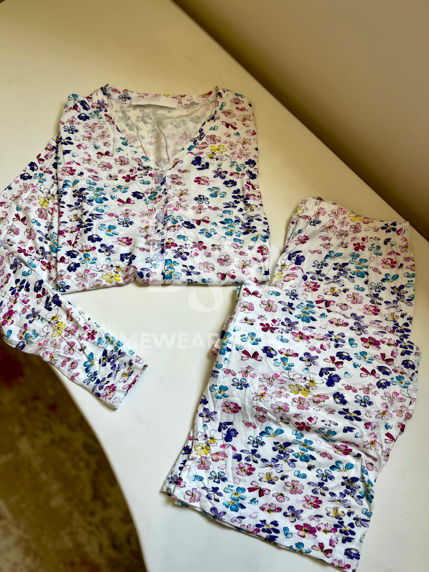 Flowers crop pajama