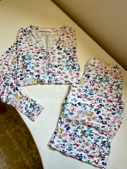 Flowers crop pajama
