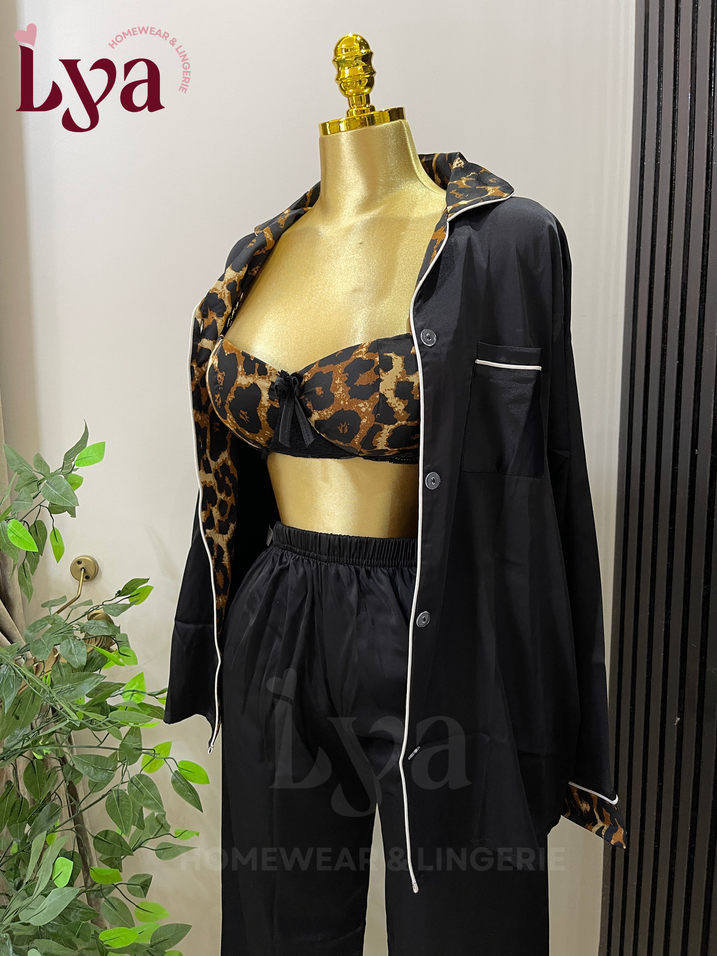 Satin pj 4 piece