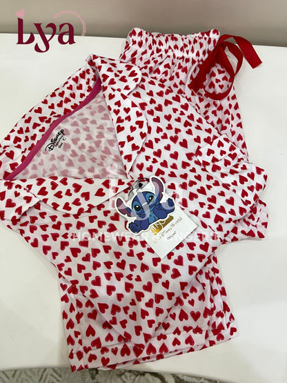 Heart-print pajamas