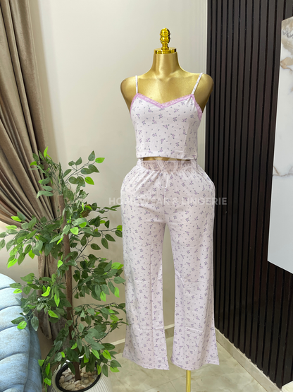 feminine 3-piece ribbed set