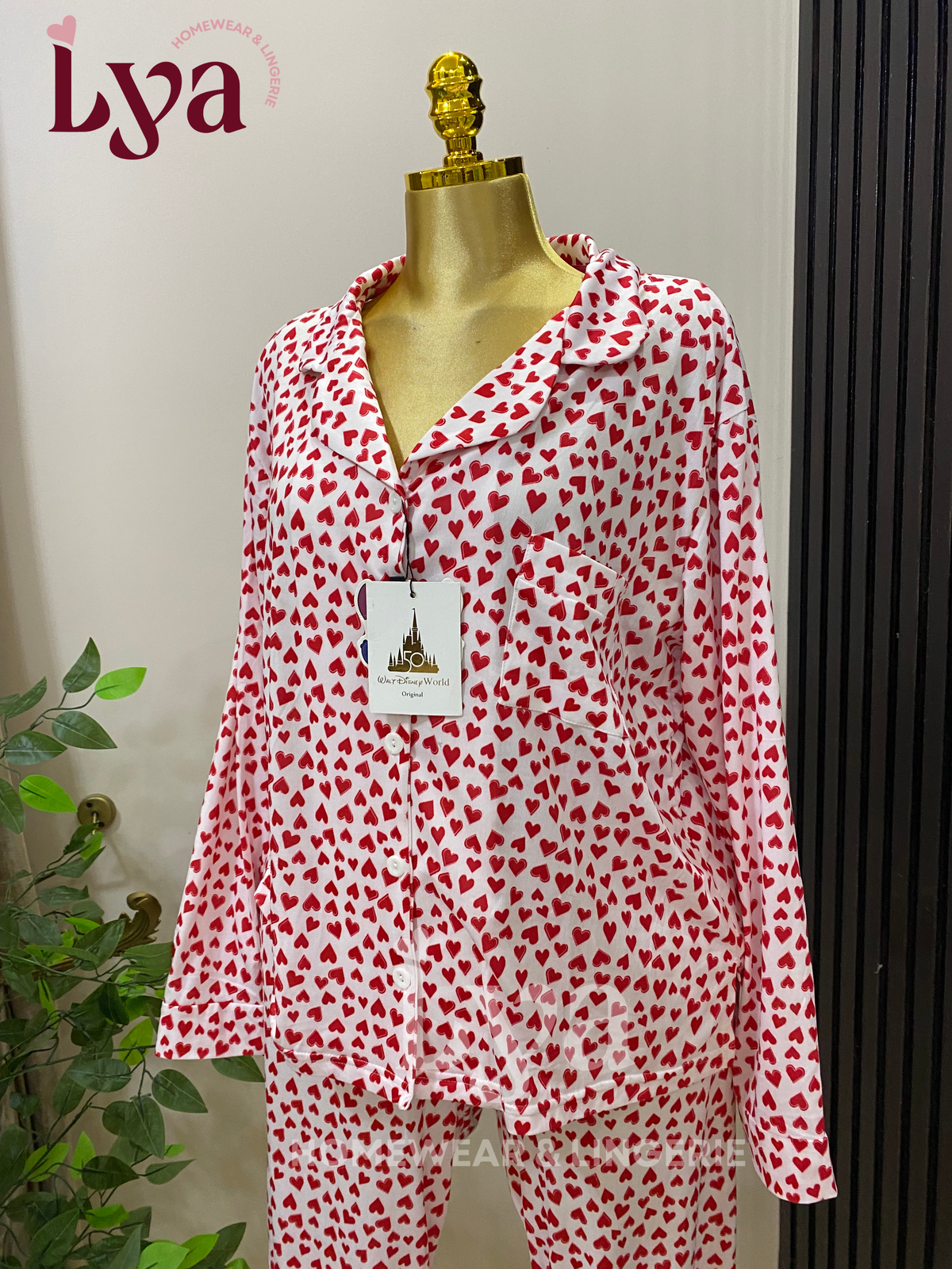 Heart-print pajamas