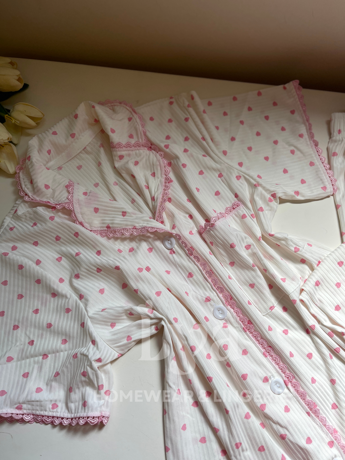 Heart pink pajama