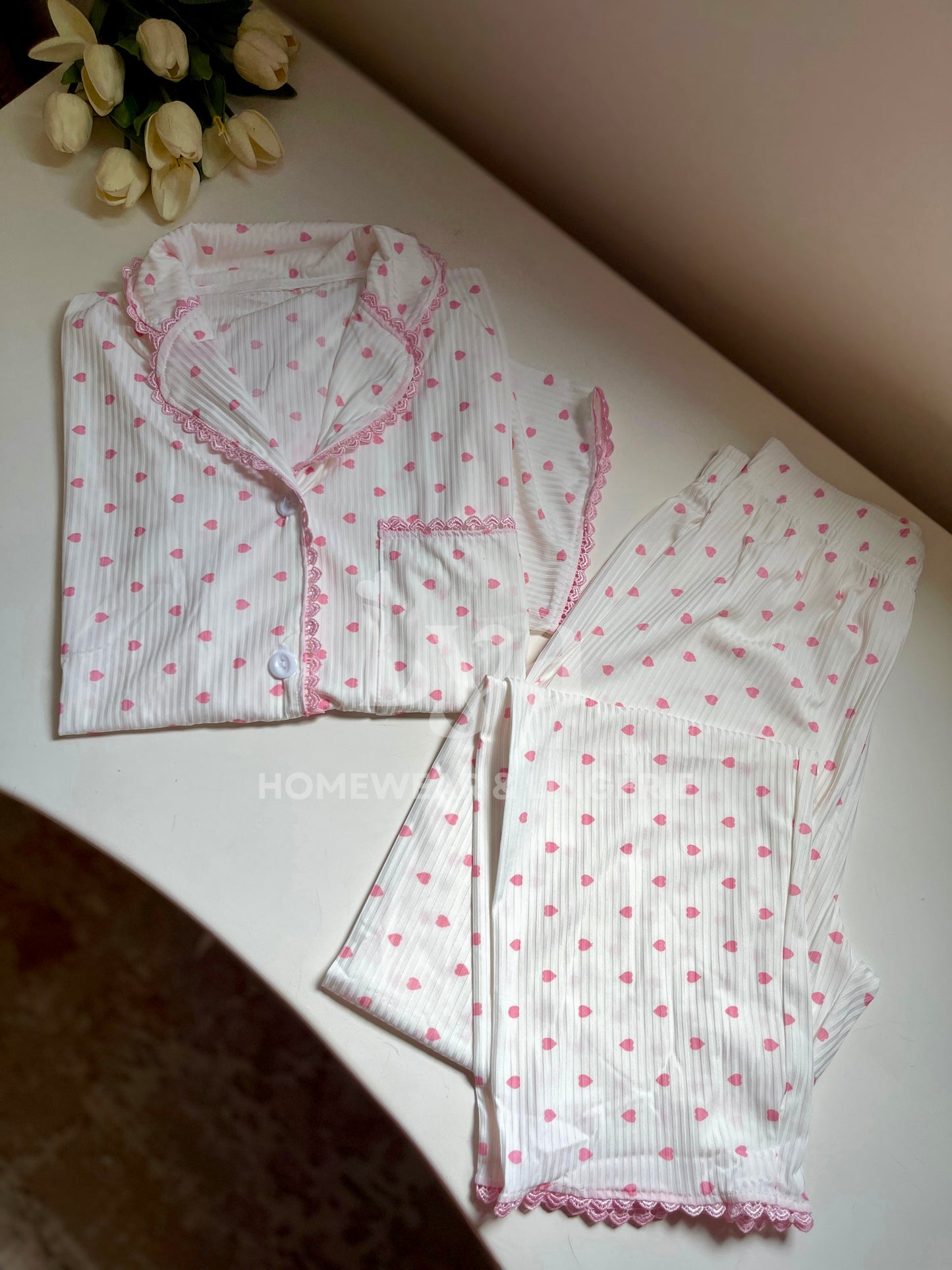 Heart pink pajama