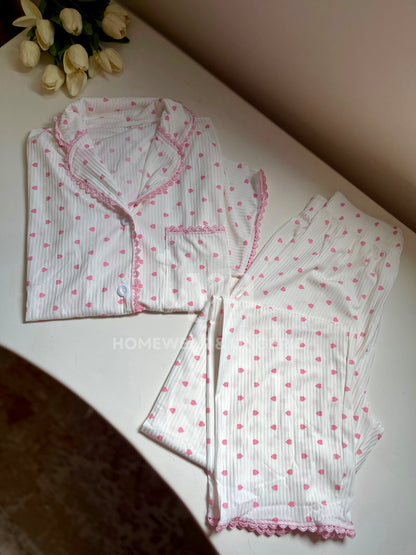 Heart pink pajama